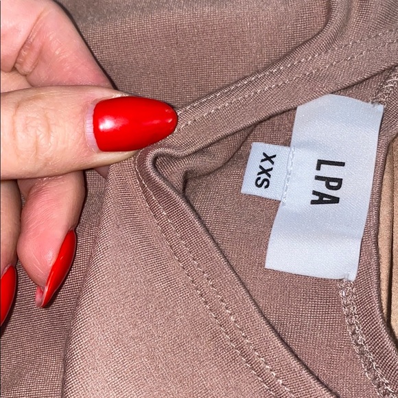 LPA Bodysuit 23 in Gray Nude XXS - Picture 4 of 4